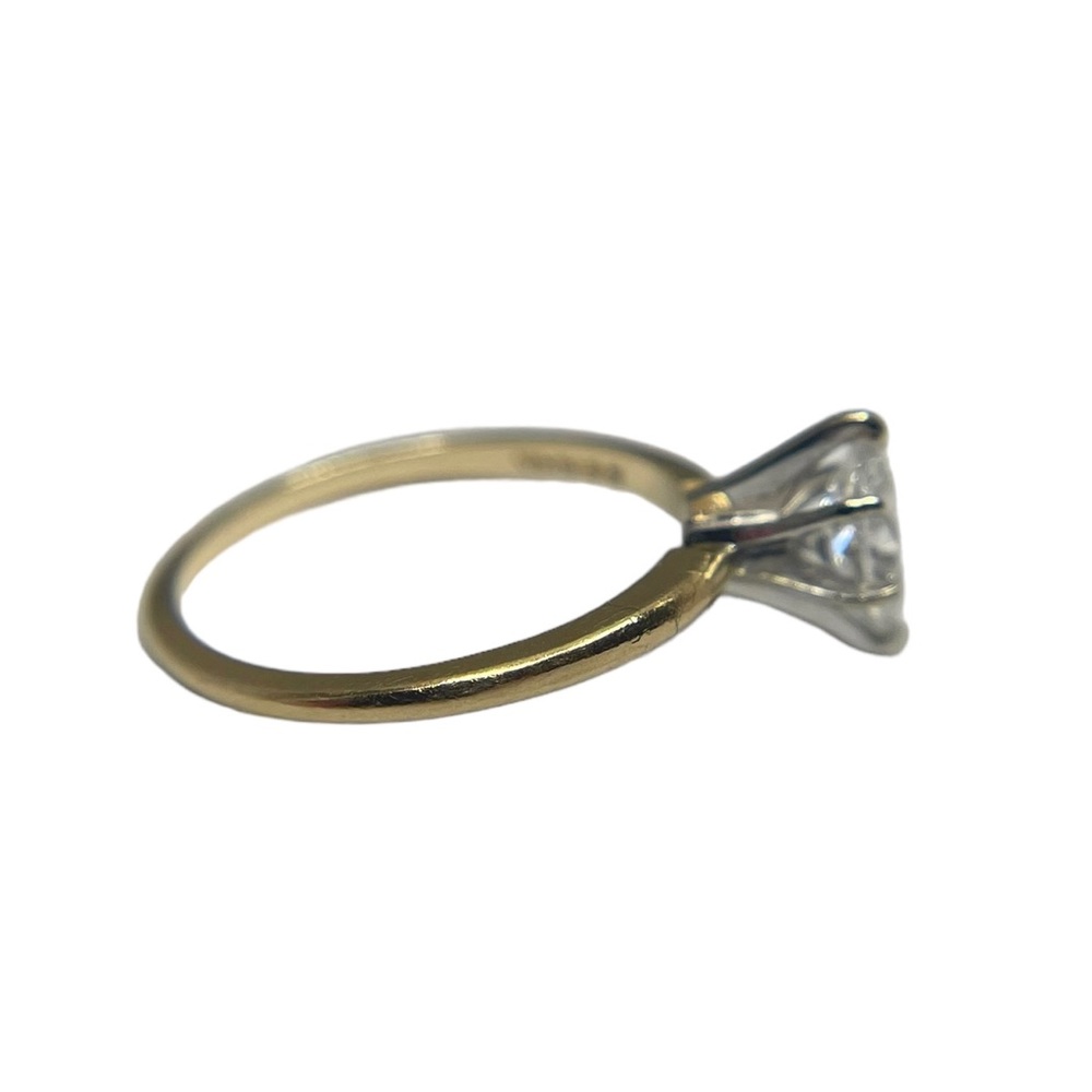 Vintage: .5 CT Marquise Diamond Solitaire Engagement Ring 𖦹 14K Gold 𖦹 Size 5 - Picture 7 of 16